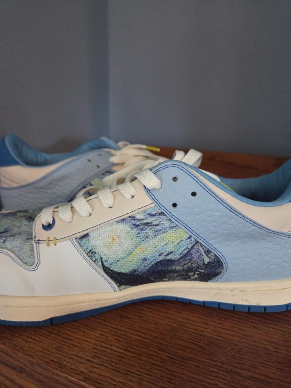 Galartsy Van Gogh Starry Night Low Top Sneakers Unisex Fit Men’s 13 - Picture 7 of 11
